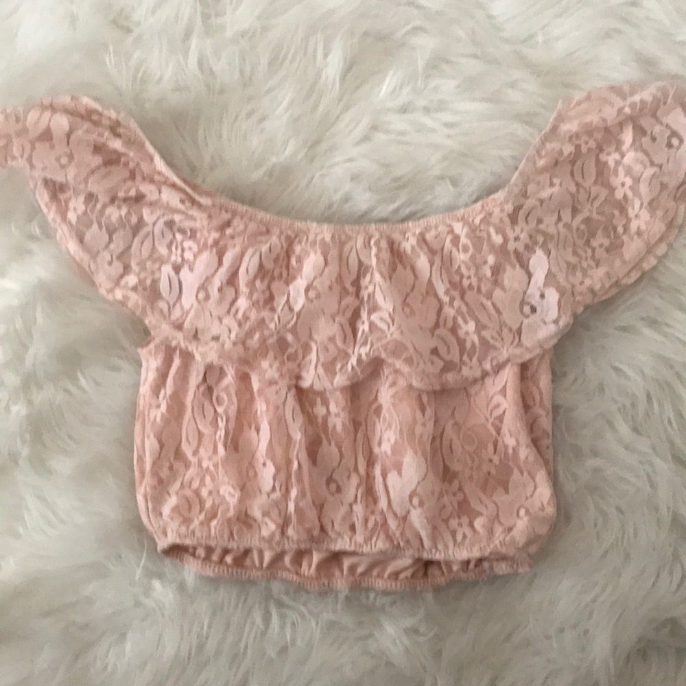Lace crop top
